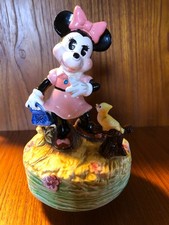 Vintage Schmid 233 Disney Minnie Mouse Music Box Japan Teach World To Sing 1970s picture