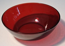 ANCHOR HOCKING GLASS ROYAL RUBY 8.5