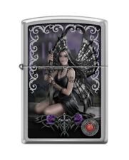 Zippo 6269, Anne Stokes-Gothic Woman, Brushed Chrome Lighter picture
