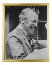 WOODROW WILSON PRESIDENT US 1920S WWI PARADE CROWD 8X10 GOLD FRAMED PHOTO picture