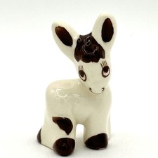 Vintage 1940s Rio Hondo Walker Pottery Donkey Figurine bashful burro 3 Inch picture