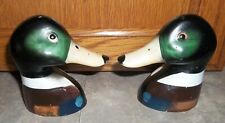 Vintage Mallard Duck Salt and Pepper Shakers 3” Tall Hunting Waterfowl picture