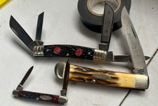 1971 Case XX 6201, 1979 Case NKCA 5154 SSP & Boker 5464 LTD Knife Lot RARE USA picture