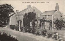 Nantucket MA Massachusetts Old Time Homes c1930-50s Vintage Postcard picture