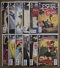 DC Bombshells Cover Lot of 12 Comics NM 2014 Catwoman Lantern Justice League  picture