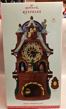 2017 Hallmark Keepsake Santa's Christmas Clock Tabletop Magic Motion Remote NEW picture