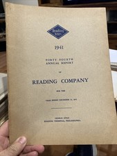 1941 READING COMPANY ANNUAL REPORT, Without Map picture
