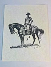 3 Frederic Remington prints signed picture