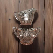 Vintage depression glass picture