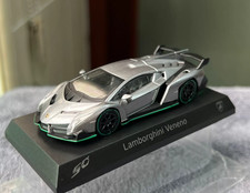 Kyosho 1/64 Lamborghini Veneno 50th Anniversary Silver Green Trim picture
