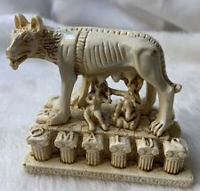 VINTAGE LUPA CAPITOLINA I.A.T. SHE WOLF, REMUS, ROMULUS FIGURINE picture