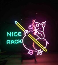 Nice Rack Billiards Pig Neon Sign Light Wall Hanging Nightlight Artwork 19