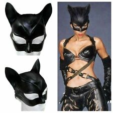 Catwoman Adult Cosplay Mask Batman Costume Props Cat Ears Helmet Halloween Party picture