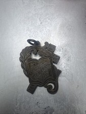 Antique Sterling Silver 1st Place Catechism 1897 Edward C Fay Pendant  picture