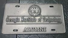 Vintage Georgia Institute Of Technology Alumni License Plate Pewter Metal picture