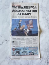 Trump Assassination Attempt Newspaper  July 14, 2024 Historical Document picture