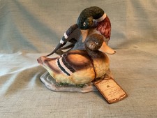 Arnart Porcelain Art Sculpture by Jonathon Byron~Royal Crown~Mallard Ducks picture