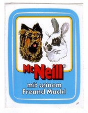 Mc Neill with his friend Muckl STICKER - DOG & RABBIT picture