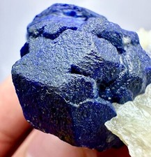 313 CT Fluorescent Wow Full Terminated Amazing Top Blue Lazurite Crystal On Matr picture