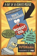 1999 Futurama Print Ad/Poster Fox TV Simpsons Bender Animated Series Promo Art picture