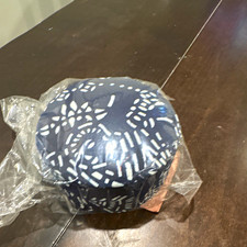 Welfare Handicrafts Handmade Blue & White Round Box picture