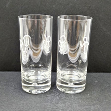 Set of 2 Rare Cowboy Living Cattle Brands Highball Ice Tea Glasses Western Ranch picture