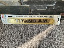 Vintage License Frame Car Nameplate TRANS AM 1984 new In Package picture