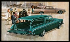 1963 DODGE Advertising Postcard 330 & 440 STATION WAGONS Dealer UNP Vintage Auto picture