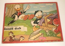 Jaymar Vintage Walt Disney's Cardboard Framed Puzzle - Donald Duck #2379-2 picture