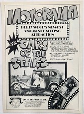 1975 Motorama Cars Of The Stars Bonnie & Clyde Original Print Ad Hollywood CA picture