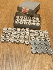 72 NOS Vintage Japan Mini Compasses w/ Mirror Backs & Original JIS Z 7112 Box picture