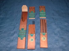 VINTAGE 1935 EAGLE PENCIL CO TURQUOISE DRAWING LEADS picture