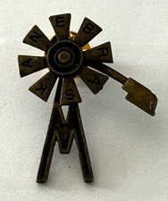 Vintage Odyssey of the Mind Nebraska Windmill Lapel Pin OM picture