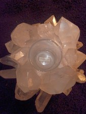 Kathryn McCoy clear quartz votive holders picture