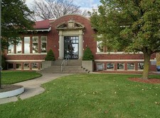 Owosso Michigan Shiawassee District Library Branch 1910s Red Brick Building picture