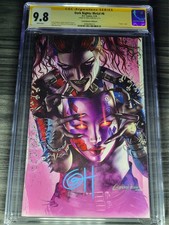 DARK NIGHTS METAL 6 CGC 9.8 SS signed GREG HORN Edition B Batman Harley DC picture