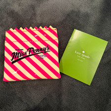 Kate Spade new york Pink & White Striped Miss Penny's Small Coin Purse picture