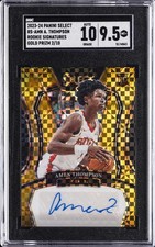 2023-24 PANINI SELECT ROOKIE SIGS. GOLD #RS-AMN AMEN THOMPSON SGC 9.5 picture