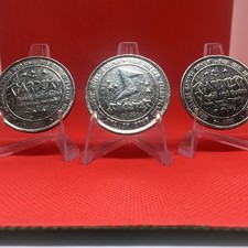 (3) Vintage 1988 STARDUST Hotel $1 Coin Casino Gambling Slot Token Las Vegas,  picture