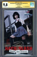 HACK/SLASH: BACK TO SCHOOL TRADE PAPERBACK CGC 9.8 SS SIGNED ZOE THOROGOOD POP 4 picture
