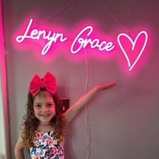 Custom Neon Sign Personalized Business Name Signs Acrylic Modern Neon Lights Bar picture