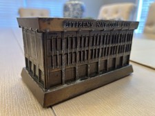 1974 Banthrico Citizens National Bank Chicago Ill Metal Coin Bank Unlocked picture