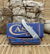 Case XX Sonic Blast Current Red Crossroads XR S35VN Sod Buster Jr Knife w/Clip picture