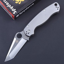 Classic New Para Military 2 Titanium Handle Tanto Blade Lock Back  Pocket Knife picture