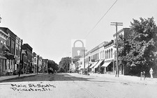 Main Street View Princeton Illinois IL - 11x17 Reprint picture