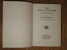 1899 The New Evangelism And Other By Henry Drummond book picture