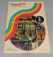 Vtg 1975 Ravinia Festival Calendar Of Events Ronstadt Sedaka Manilow Carpenters picture