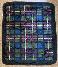 Vintage NovaTex Plaid Tartan Plush Throw Blanket 50x60 Mexico Acrylic Rare  picture
