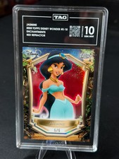 2025 Topps Wonder Jasmine E-18 Enchantments Red Refractor /5 5/5 TAG 10 picture