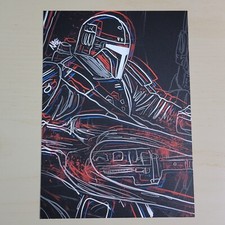 Star Wars The Madalorian Art Print Nate Johnson ComicTom101 MMC October 2022 NM picture